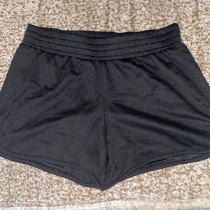 Black athletic shorts